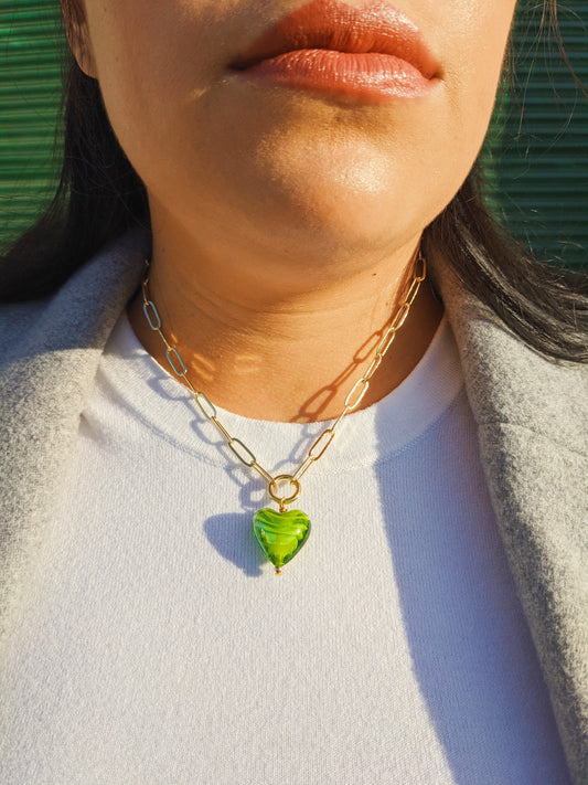 Corazon Verde Necklace