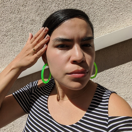 Neon Lights Hoops